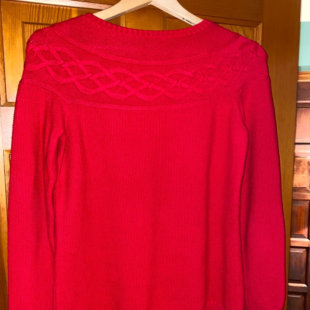 Talbots red sweater - Picture 4 of 9